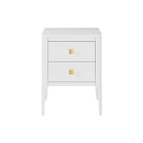 DI Designs Abberley Bedside | White | 2 Drawers - SantoLusso