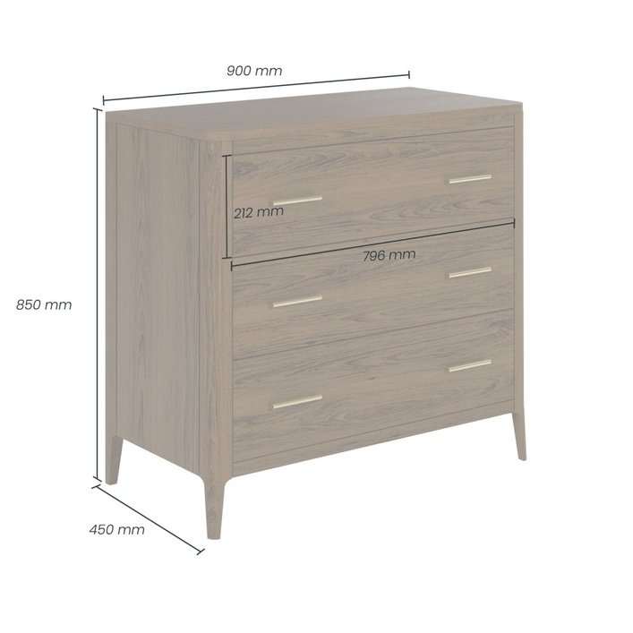 DI Designs Abberley Chest of Drawers | Brown - SantoLusso