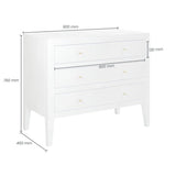 DI Designs Alton Chest of Drawers | White - SantoLusso