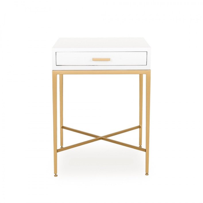 DI Designs Berkeley Bedside | White - SantoLusso