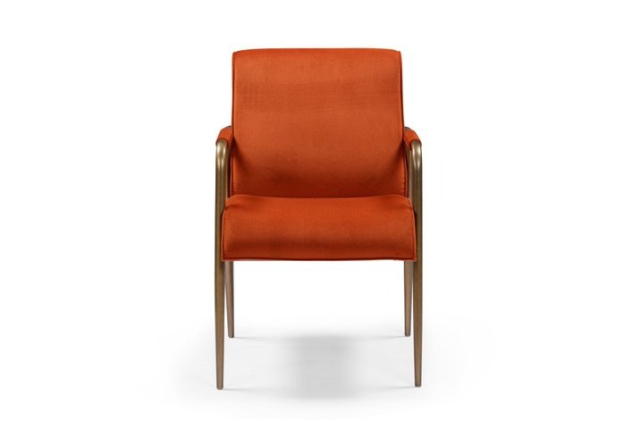 DI Designs Campden Club Chair – Rust Orange - SantoLusso