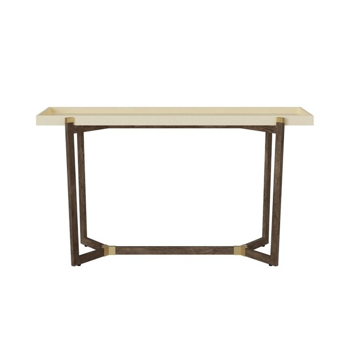 DI Designs Hambledon Console | Cream Shagreen - SantoLusso