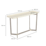 DI Designs Hambledon Console | Cream Shagreen - SantoLusso