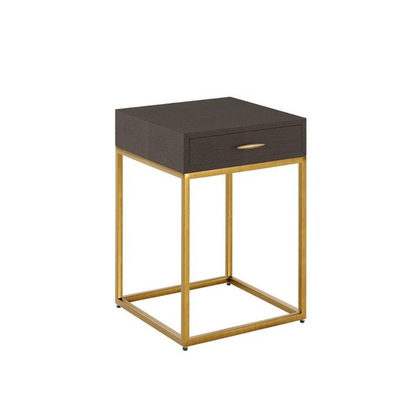 DI Designs Hampton Bedside | Brown Shagreen - SantoLusso