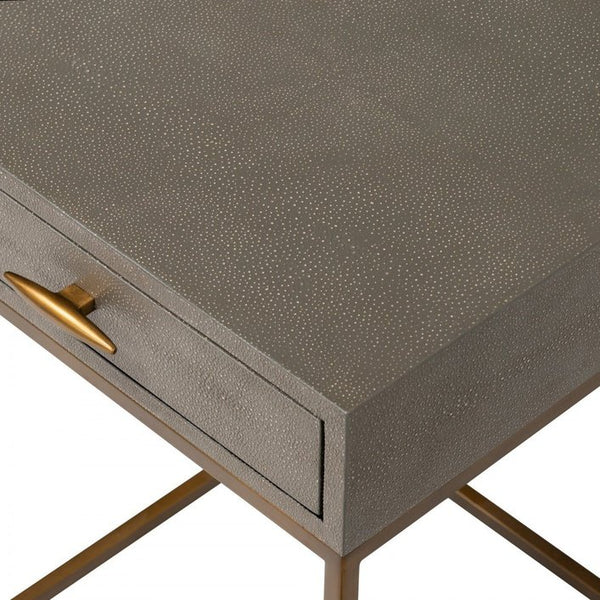 DI Designs Hampton Bedside | Grey Shagreen - SantoLusso