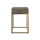 DI Designs Hampton Bedside | Grey Shagreen - SantoLusso