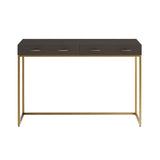 DI Designs Hampton Console | Brown Shagreen - SantoLusso