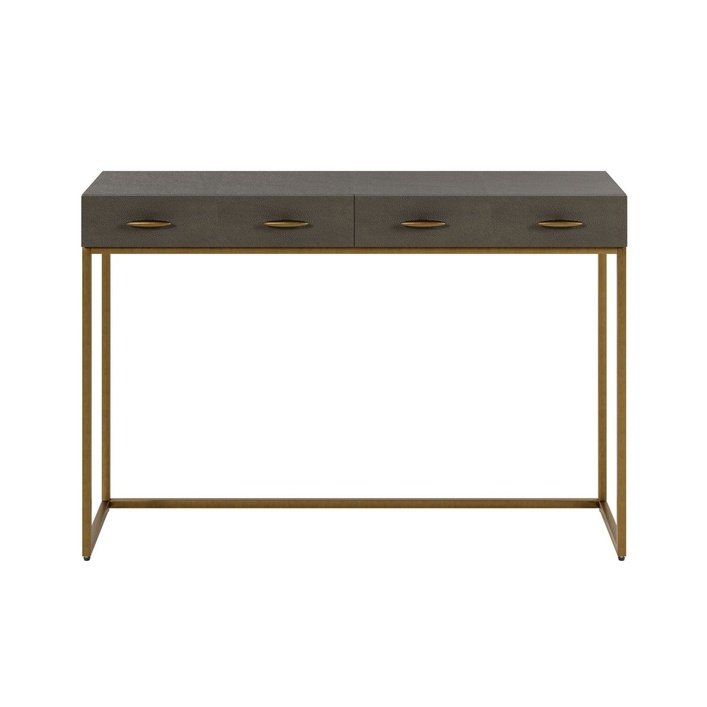 DI Designs Hampton Console | Grey Shagreen - SantoLusso