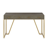 DI Designs Hampton Desk | Grey Shagreen - SantoLusso