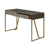 DI Designs Hampton Desk | Grey Shagreen - SantoLusso