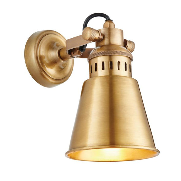 Ghedi Ada Wall Light Antique Brass — SantoLusso®