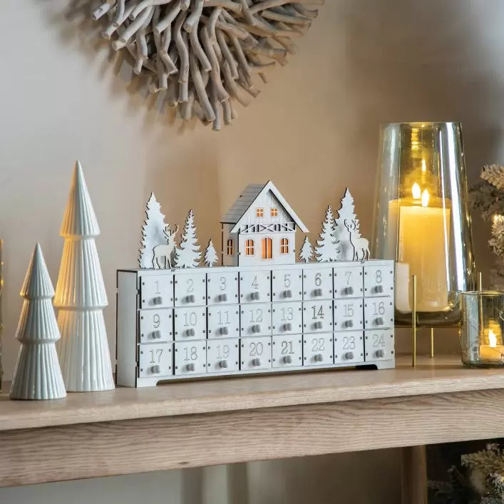 Ghedi Advent Calendar With LED White — SantoLusso®