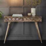 Ghedi Alban Console Table Burnt Wax — SantoLusso®