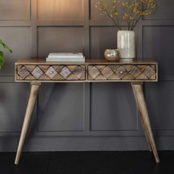 Ghedi Alban Console Table Burnt Wax — SantoLusso®