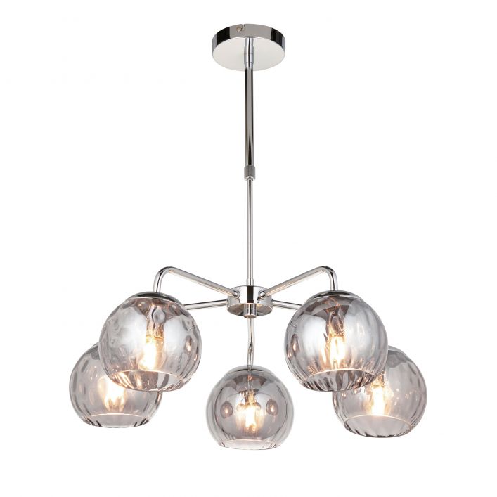 Ghedi Alessia 5 Pendant Light Chrome — SantoLusso®