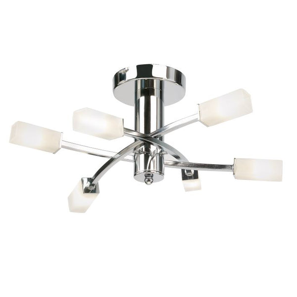 Ghedi Angelica 6 Ceiling Lamp Chrome — SantoLusso®