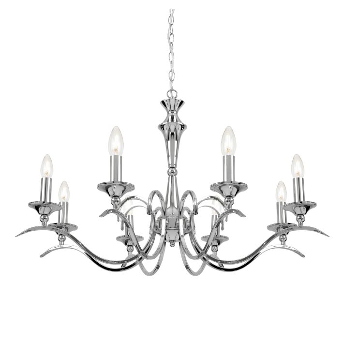 Ghedi Anna 8 Pendant Light Chrome — SantoLusso®