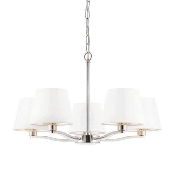 Ghedi Arnoldo 5 Pendant Light Bright Nickel — SantoLusso®