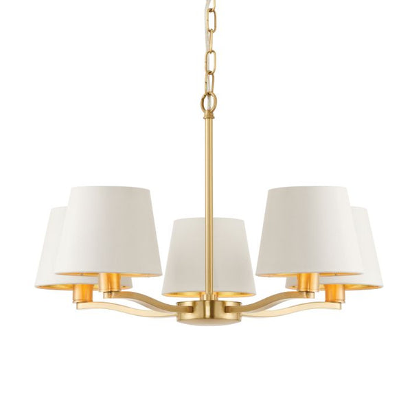 Ghedi Arnoldo 5 Pendant Light Brushed Gold — SantoLusso®