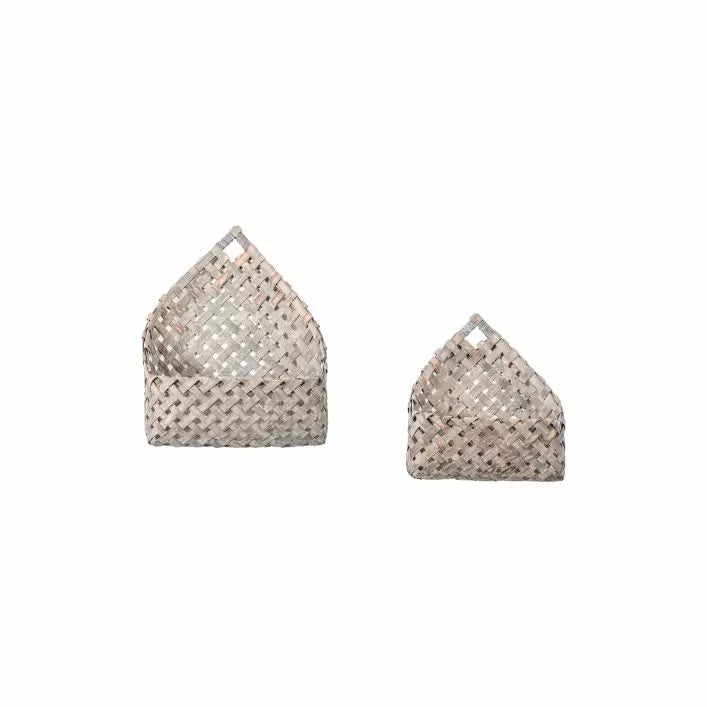 Ghedi Banbury Wall Basket Grey Set of 2 — SantoLusso®