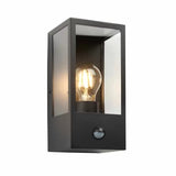 Ghedi Battiste Outdoor PIR 1 Wall Light Black — SantoLusso®