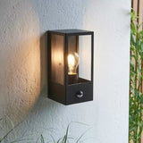 Ghedi Battiste Outdoor PIR 1 Wall Light Black — SantoLusso®