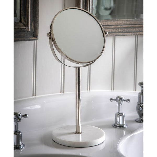 Ghedi Bella Vanity Mirror White & Silver — SantoLusso®