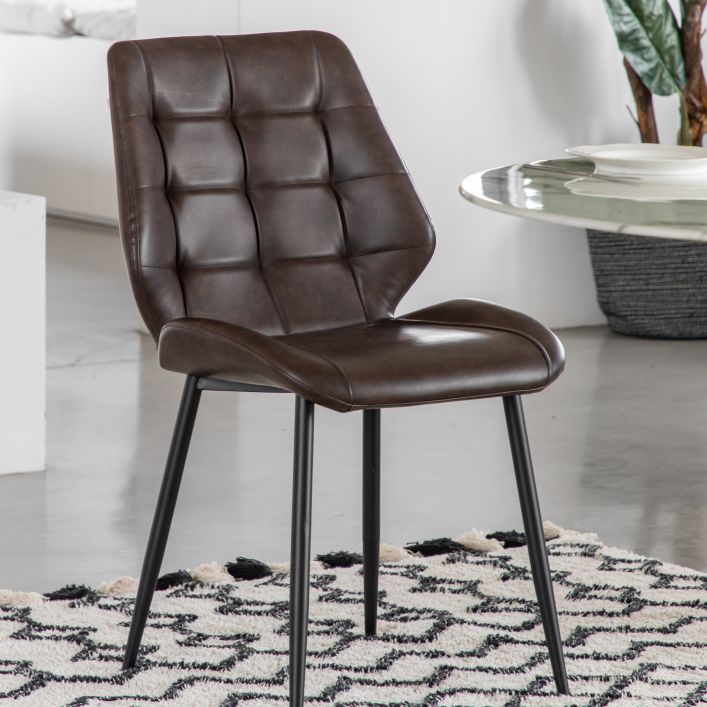 Ghedi Bertino Dining Chair Brown (2pk) — SantoLusso®