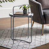 Ghedi Boja Side Table Grey — SantoLusso®