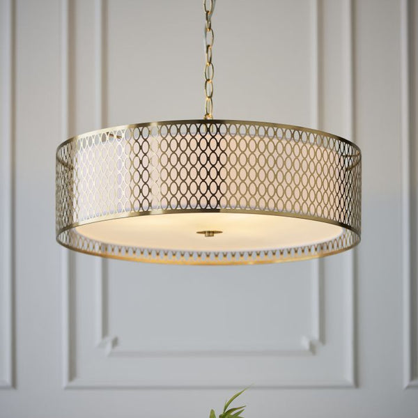 Ghedi Bryony Pendant Light Gold/White — SantoLusso®