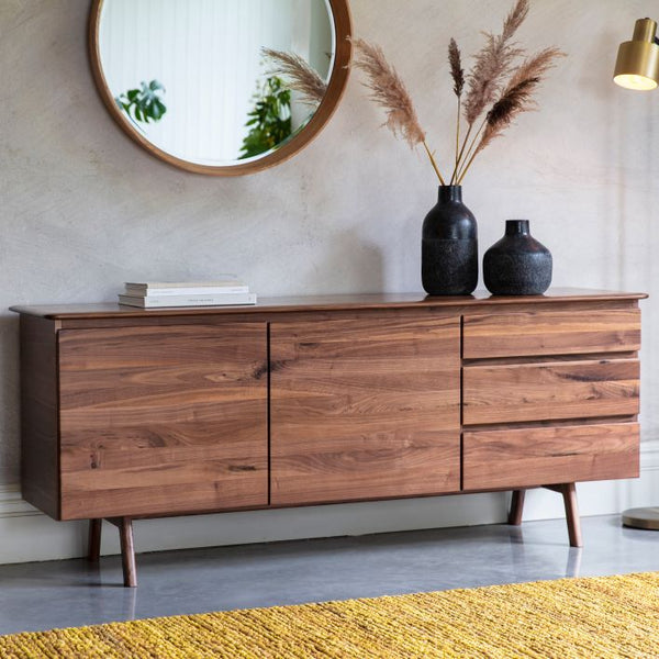 Ghedi Cabrera 2 Door 3 Drawer Sideboard Walnut — SantoLusso®