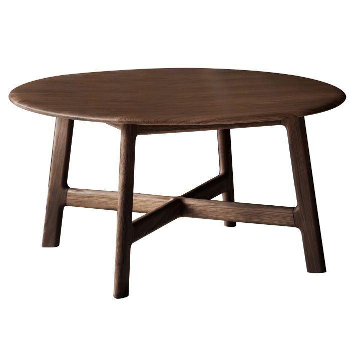 Ghedi Cabrera Round Coffee Table Walnut — SantoLusso®