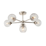 Ghedi Callie 6 Ceiling Light Bright Nickel — SantoLusso®