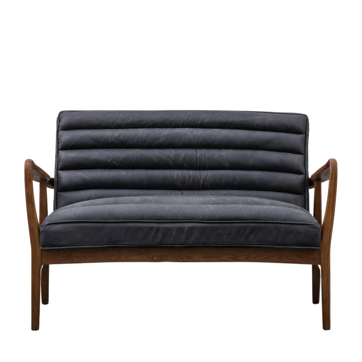 Ghedi Canello 2 Seater Sofa Antique Ebony — SantoLusso®