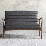 Ghedi Canello 2 Seater Sofa Antique Ebony — SantoLusso®