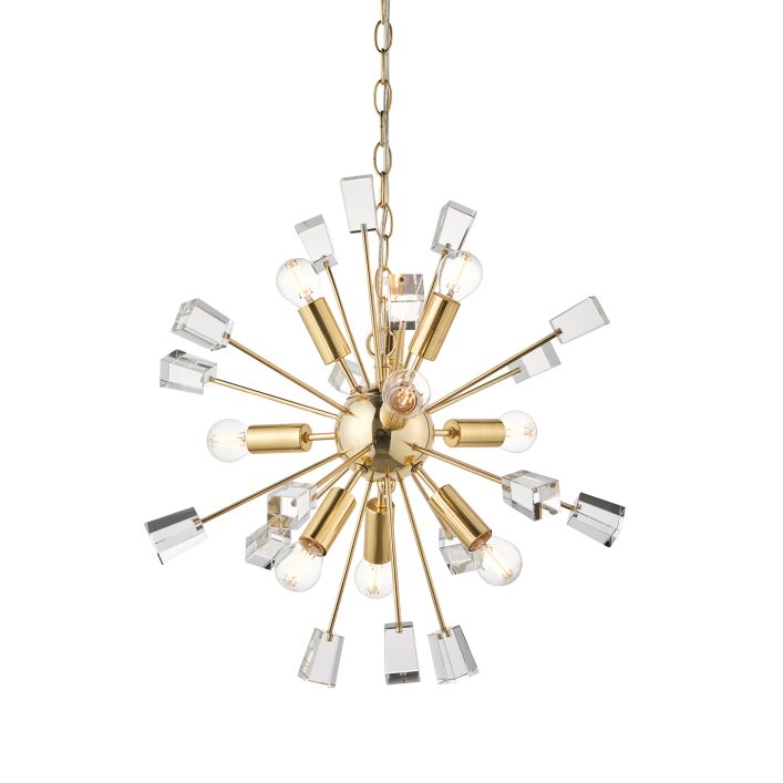 Ghedi Carita 9 Pendant Light Brass — SantoLusso®