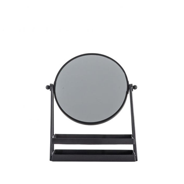 Ghedi Carly Vanity Mirror with Tray Black — SantoLusso®