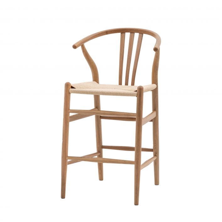 Ghedi Cassius Bar Stool Natural (2pk) — SantoLusso®