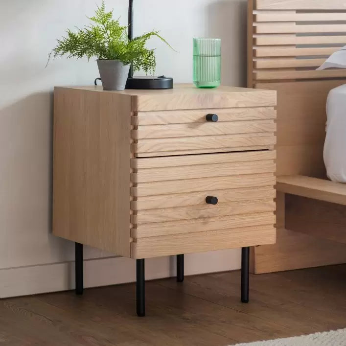 Ghedi Cinca 2 Drawer Bedside — SantoLusso®