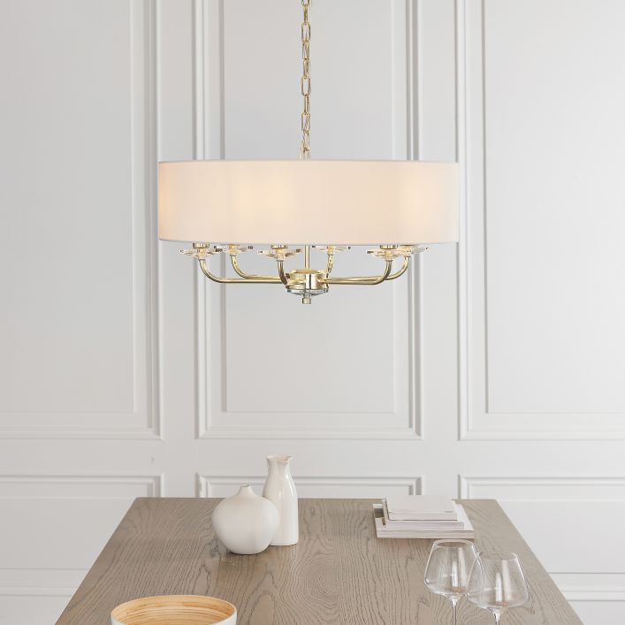 Ghedi Columbano 6 Pendant Light Brass — SantoLusso®