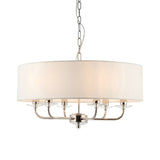 Ghedi Columbano 6 Pendant Light Bright Nickel — SantoLusso®