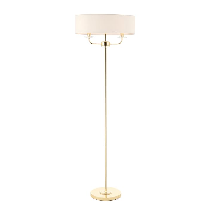 Ghedi Columbano Floor Lamp Brass — SantoLusso®