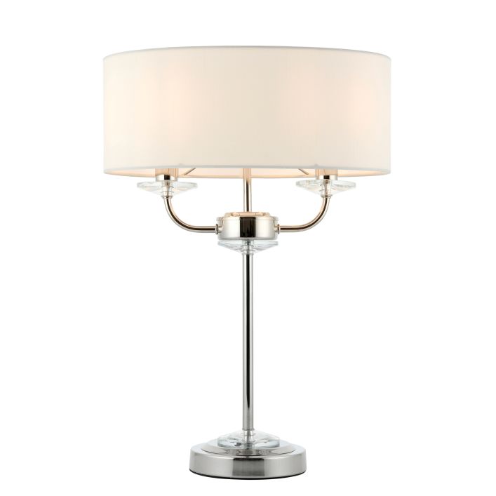 Ghedi Columbano Table Lamp Bright Nickel — SantoLusso®