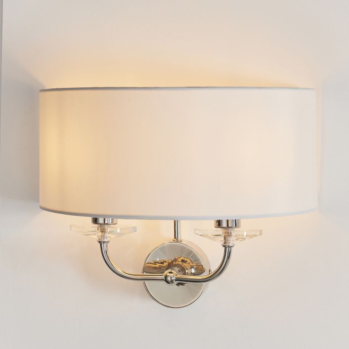 Ghedi Columbano Wall Light Bright Nickel — SantoLusso®