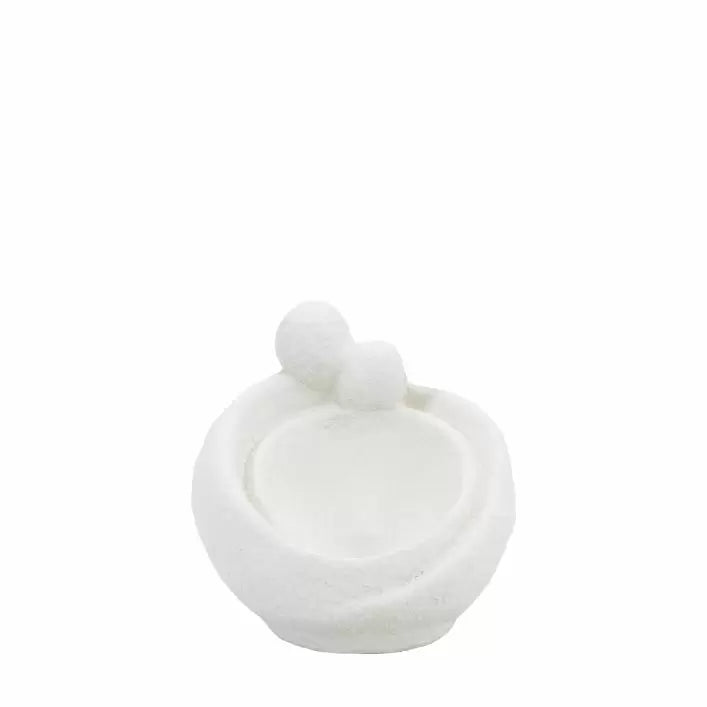 Ghedi Cuddle Candleholder Small White — SantoLusso®