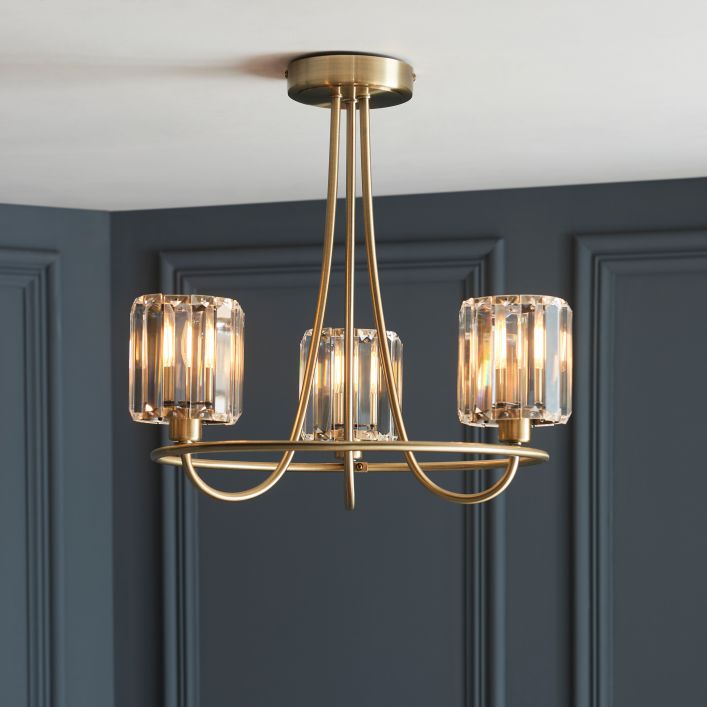 Ghedi Damari 3 Ceiling Light Antique Brass — SantoLusso®