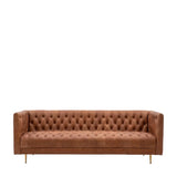 Ghedi Daria Sofa Antique Brown Leather — SantoLusso®