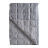 Ghedi Dasa Quilted Cotton Bedspread Grey — SantoLusso®