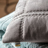 Ghedi Dasa Quilted Cotton Cushion Grey — SantoLusso®