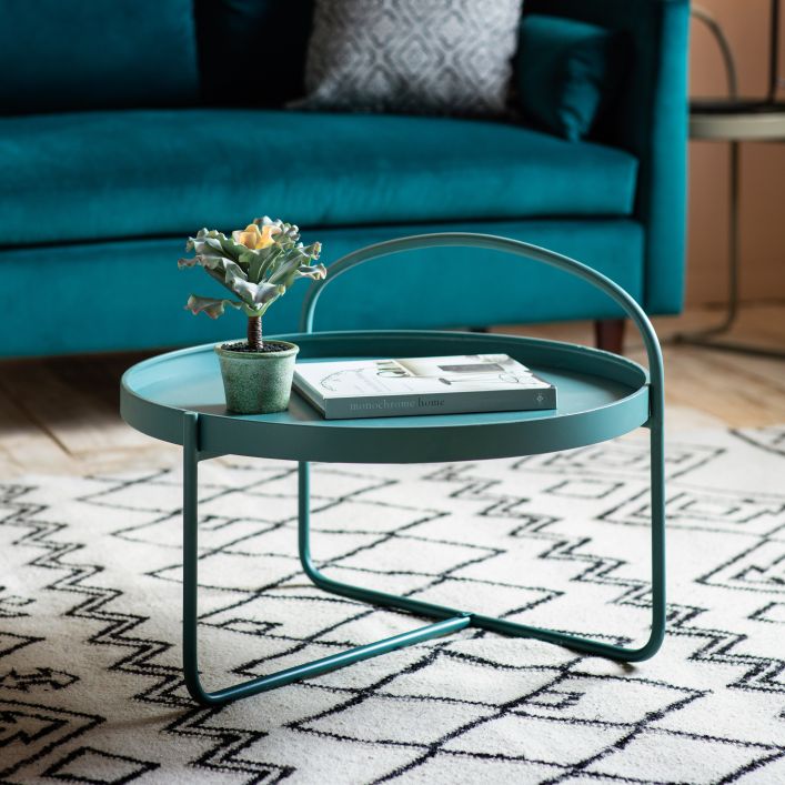 Ghedi Digna Coffee Table Teal — SantoLusso®